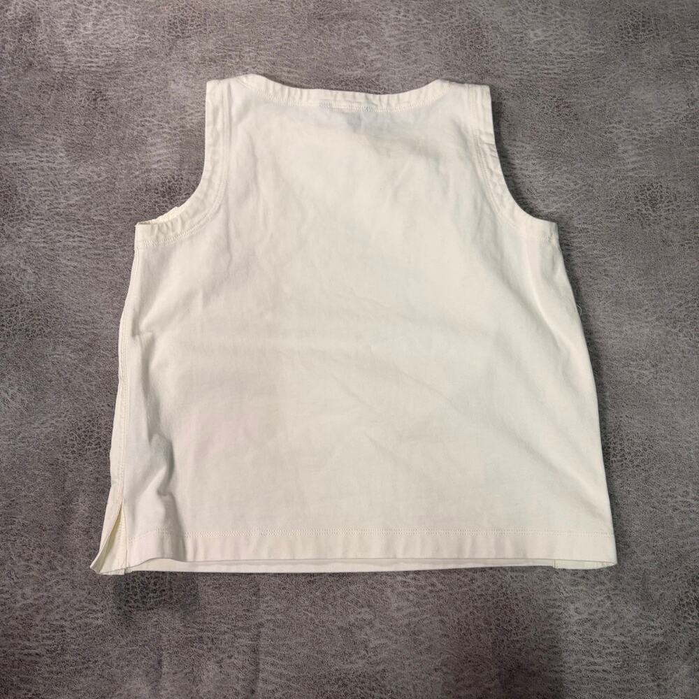 White Ralph Lauren Structured Tank Top - Picture 4 of 5